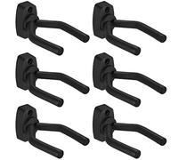 Newnaer Soporte Pared Guitarra Oporte de Guitarra Guitar Hanger Colgador de Guitarra Eléctrica Acustica Tamaño Ajustable Para Colgar Guitarra en Pared o Perchero (6 Piezas)