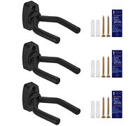 Newnaer Soporte Pared Guitarra Oporte de Guitarra Guitar Hanger Colgador de Guitarra Eléctrica Acustica Tamaño Ajustable Para Colgar Guitarra en Pared o Perchero (3 Piezas)