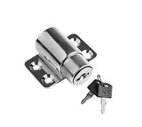 NEWNAN1 Uds. Cerradura De Puerta Con Tornillo Para Patio, Ventana Corredera, Llave De Empuje, Protección De Aleación De Aluminio, Cerradura De Seguridad De Puertas Con Llaves,Plata