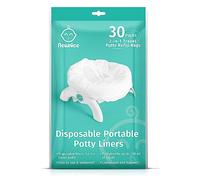 Newnice 30 paquetes de forros desechables con almohadillas absorbentes de 200 ml, bolsas de viaje portátiles compatibles con OXO Tot 2 en 1 Go Potty, forros de entrenamiento que se adaptan a la