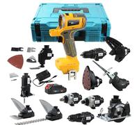 NEWONE Taladro Matrix de 20 V máximo, kit combinado de herramientas eléctricas, juego de 12 herramientas, juego de herramientas inalámbricas, 2 baterías de 2.0 Ah y un cargador