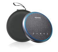 NEWORK Manos libres Bluetooth para conferencias, 3 micrófonos AI con cancelación de ruido, batería de 12 horas, recolección de voz de 360°, altavoz portátil para reuniones, zoom, equipos y oficina en