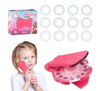 Newpop Hair Bedazzler Kit con 180 Gemas Brillantes, Diamond Hair Machine para Niñas, Diamond Sparkle Juego de Grapadora de Pelo, Herramientas de Peluquería Para el Cabello