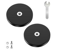 Newpop Imanes Potentes, 43 mm de Diámetro Iman Neodimio, Imán con Ojal con Rosca Interior M4, Fuerza de Sujeción de 8.5kg Iman Redondo, Imanes Recubiertos Fuertes de Goma Antideslizante