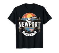 Newport Rhode Heritage Island - Recuerdo de Vela Camiseta