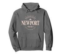 Newport Rhode Island Modern - Newport Rhode Island Sudadera con Capucha