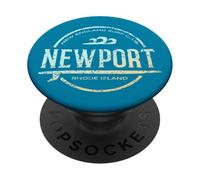 Newport Rhode Island - Newport Rhode Island Vintage Surf PopSockets PopGrip Adhesivo
