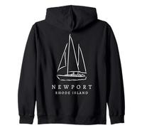 Newport Rhode Island Sailing Club Tourist Souvenir USA Hombres Sudadera con Capucha