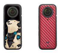 NEWQSING Pegatinas de cámara de Color Película de protección de rasguños para Inst360 X3 (2 Piezas)