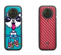 NEWQSING Pegatinas de cámara de Color Película de protección de rasguños para Inst360 X3 (2 Piezas)