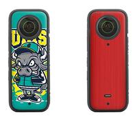 NEWQSING Pegatinas de cámara de Color Película de protección de rasguños para Inst360 X3 (2 Piezas)