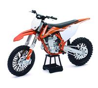 NewRay 57943 - Réplica en Miniatura para Moto Dirt Bike KTM 450 SX-F, Modelo reducido de colección y Juego para los fanáticos de Motocross (57943), Color Naranja y Blanco a Partir de 3 años