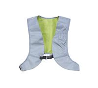 Newrban | Peto Reflectante Reversible - Ligero y Seguro - Dotado de un cómodo y Gran Bolsillo para teléfono móvil - Talla única - Color Gris