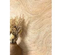 NEWROOM Papel pintado Beige Mármol Tejido no Tejido - Moderno Crema Piedra Gradiente de color Óptica 3D