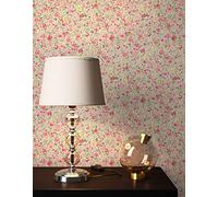 Newroom papel pintado flores beige estilo campestre dormitorio