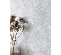 NEWROOM Papel pintado Gris Concreto Tejido no Tejido - Moderno Gris Claro Plata Cemento Metálico Industrial