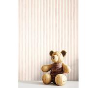 Newroom Papel Pintado Rosa Rayas Habitación Infantil Estilo Boho Nórdico