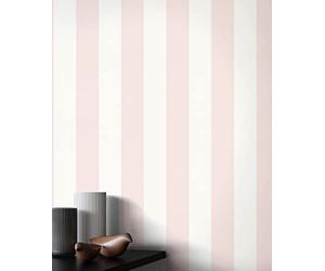 Newroom papel pintado rosa rayas salón estilo campestre