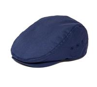 Newsboy Caps Gorra plana de verano Hombres Algodón Sombrero conductor(Blue,57 cm)