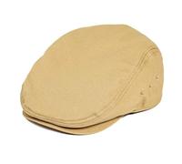 Newsboy Caps Gorra plana de verano Hombres Algodón Sombrero conductor(Khaki,57 cm)