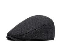 Newsboy Casquillo Newsboy Caps Otoño e Invierno Poliéster Sólido Cálido Gorra Plana con Visera Hombres y Mujeres Boina de Pintor Sombreros para Hombre(Color 10)