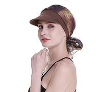 Newsboy - Gorra con pañuelo para quimioterapia para mujer, disponible durante todo el año, Marrón, Talla única