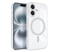 Newseego Funda Magnética para iPhone 16 [Compatible con Magsafe], Brillo Claro Chicas Cámara de Pantalla a Prueba de Golpes Protección Carcasa a Prueba de Polvo para iPhone 16-Blanco
