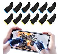 Newseego PUBG Finger Sleeves, Juego de Mangas para el Dedo del Juego Móvil, Game Thumb Sleeve[12 Pack][Aplicar a la Competencia] Pantalla táctil de Dedo Manga Transpirable Disparos sensibles al Sudor
