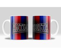 newseny Antimadridista Taza desayuno del Barça Fans - Regalo cosas del barça para niños regalo Antimadridista | Cerámica 355ml (Taza Antimadridista Blau Grana)