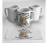 newseny Las mujeres ya no lloran las mujeres facturan - merch Shakira Taza 320ml Feminista (Blanco)