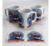newseny Mazinger Z taza regalo con logo del legendario robot gigante MazingerZ | Cerámica 355ml (Regalo Mazinger Z) (Mazinger Z Blanca)