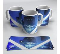 newseny MERCH BIZARRAP - Taza de Bizarrap - Mejor regalo para fans de Bizarrap (Cerámica 320ml BZRP) (Focos)