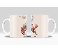 newseny Taza Bad Bunny Nadie sabe lo que pasara mañana - Regalo para fans del cantante Bad Bunny | Cerámica 350ml (Bad Banny - Caballo)