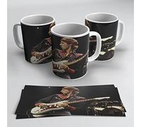 newseny Taza de Dire Straits Mark Knopfler (Tazas Bandas de rock 80) - Merch DireStraits Alchemy (dire straits cinta roja)
