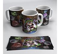 newseny Taza de Luigi Bros - 320ml Cerámica (Merch de Luigi Bros, Hermano de Mario Bros) (Mansion)