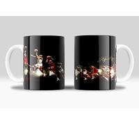 newseny Taza de Michael Jordan Evolución Cerámica de 355ml - Regalo para fans de NBA y M.Jordan Firma