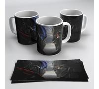 newseny Taza de Optimus contra Megatron - Taza de Transformers Megatron contra Optimus | Cerámica 355ml