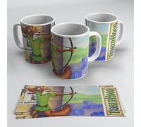 newseny Taza de Robin Hood. Para fans de la pelicula de Robin Hoods. Cerámica 355ml