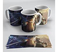 newseny Taza El gato con botas: el último deseo (personajes protagonistas: Kitty y Goldilocks) Taza Blanca Cerámica 320ml