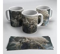 newseny Taza Elde Ring Hoarah Loux - Regalo para fans de Elde Ring Merchandising | Cerámica 355ml