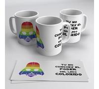 newseny Taza gay StarWars con bandera arcoíris - Regalo para pareja gay y fan de STARWARS LGTBI PLUS (cerámica 355ml)