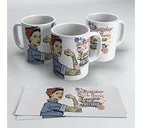 newseny Taza Las mujeres ya no lloran, las mujeres facturan - Taza inspirada en Shakira y Bikzarrap | Regalo fans Bizarrap -Cerámica 355ml (Sin Fondo)