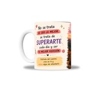 newseny Taza Motivacional para Mujer | Cree en Ti, Autoestima, Motivación y Superación | Cerámica 330 ml