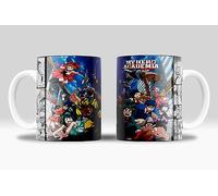 newseny Taza My Hero Academia todos los personajes principales - Izuku Midoriya, Katsuki Bakugo, Toya Todoroki Taza regalo anime | Cerámica 355ml