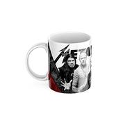 newseny Taza para ROCKEROS y fans de la banda de rock METALLICA | Cerámica 350ml (Regalo Heavy Metal) (Metallica Rock 02)