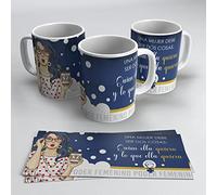 newseny Taza Soy Feminista Día de la mujer (Colección tazas Feministas para regalo) - Mujeres Poderosas - Cerámica 350ml (Feminista - Quien quiera)