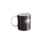 newseny Taza Spy x Family Anime | Taza Anya Spy x Family (Taza Ceramica 320 ml) (Negro)