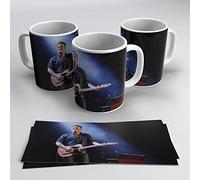 newseny Taza U2 Bruce Springsteen Conciertos - Taza grupo de música para regalo | Capacidad 350 ml (Bruce U2 Azul)