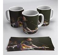 newseny Taza U2 Bruce Springsteen Conciertos - Taza grupo de música para regalo | Capacidad 350 ml (BruceGuitarra)