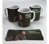 newseny Taza U2 Bruce Springsteen Conciertos - Taza grupo de música para regalo | Capacidad 350 ml (U2 Guitarra Nombre)